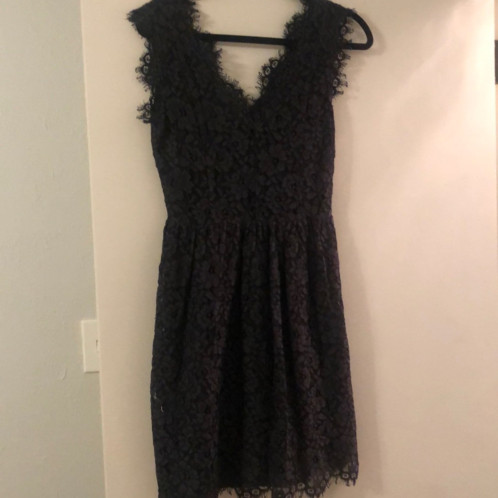 Black lace dress